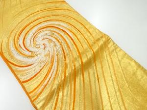 アンティーク　渦潮模様織出し袋帯（材料）